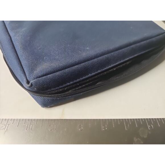 VTG Bible Gear Bible Cover Case Blue Zip Bookmark Pockets - Picture 13 of 16